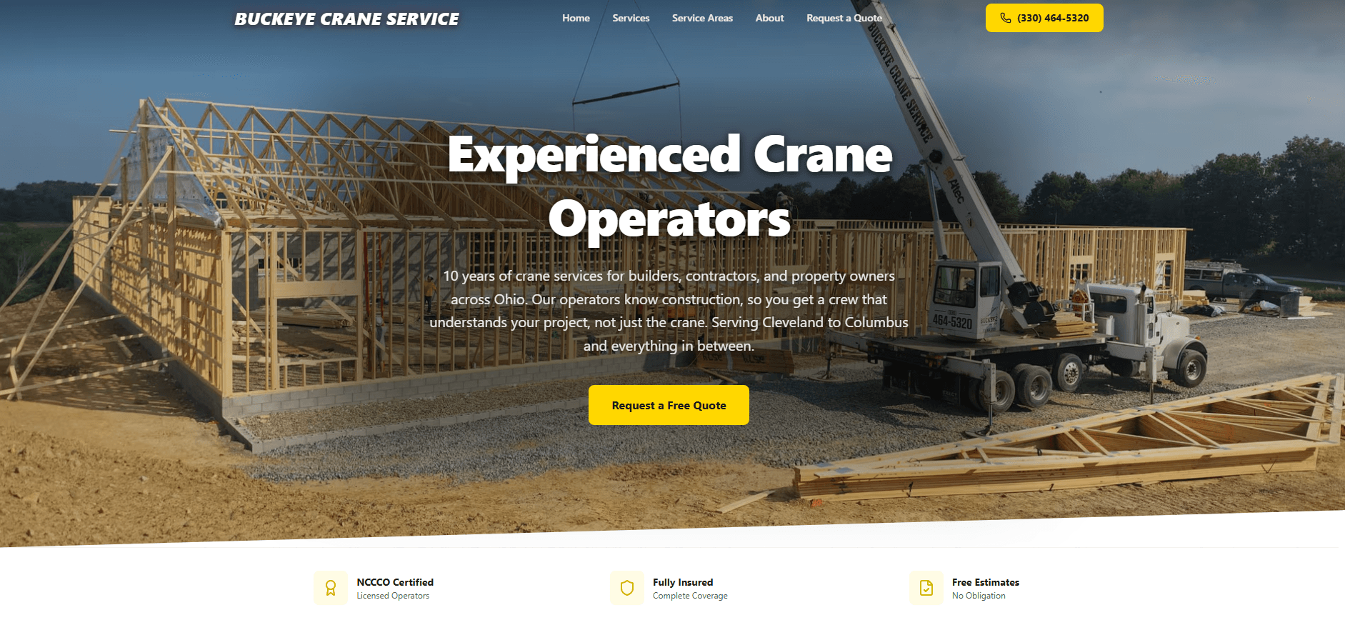 A website we designed, shown on a desktop monitor