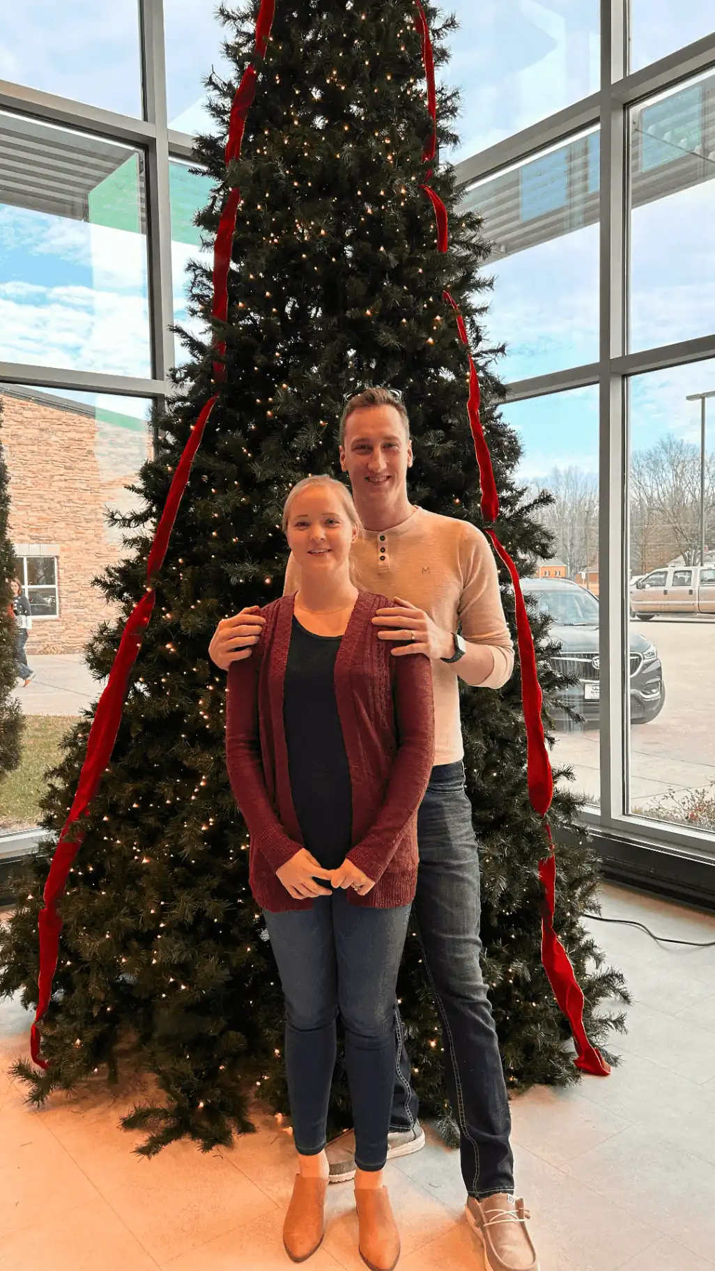 Jacob Graber, founder of Blessed Arc Media, with his wife Becca