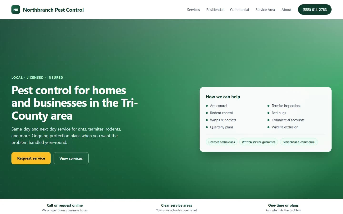 website for pest control